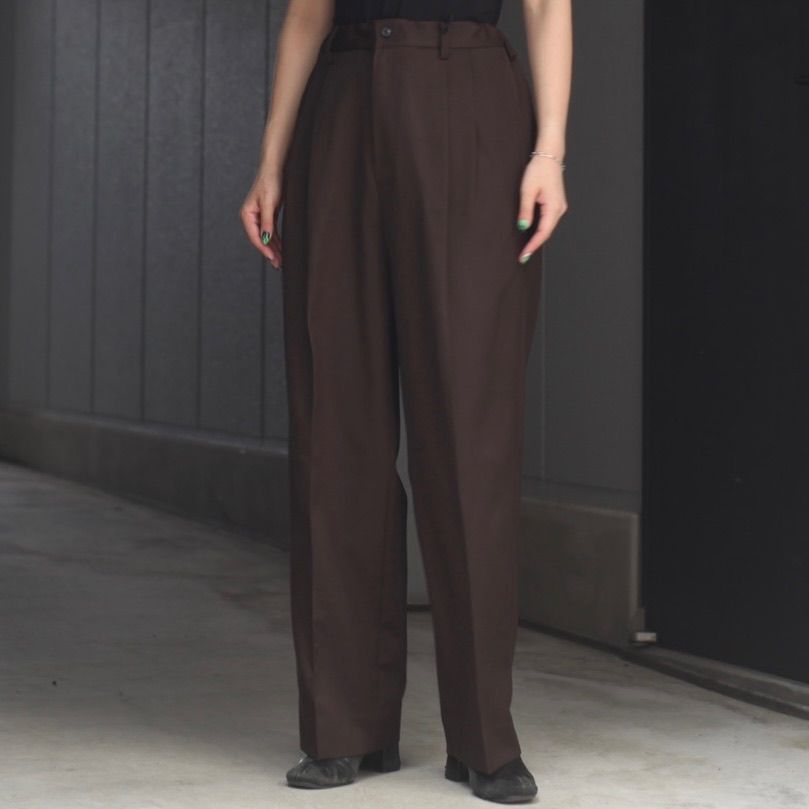 【DISCERNMENT】Two-tuck Easy Wide Parts 7 Pants DISCERNMENT】Two-tuck Easy Wide Parts 7 Pants Drawstring