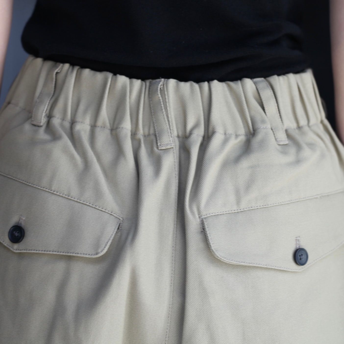 【残り一点】コットンツイルイージーパンツ