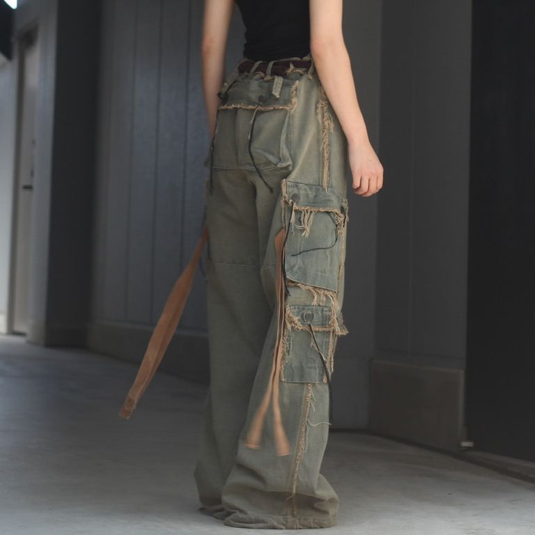 MINUS - 【残り一点】Slash Seam HBT Cargo(CLASSIC DENIM) | ACRMTSM  