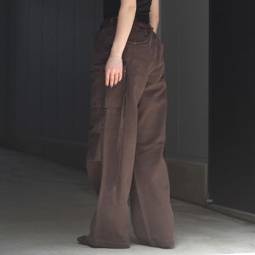 NO MAINTENANCE - 【残り一点】Brown 6 Pocket Baggy Cargo