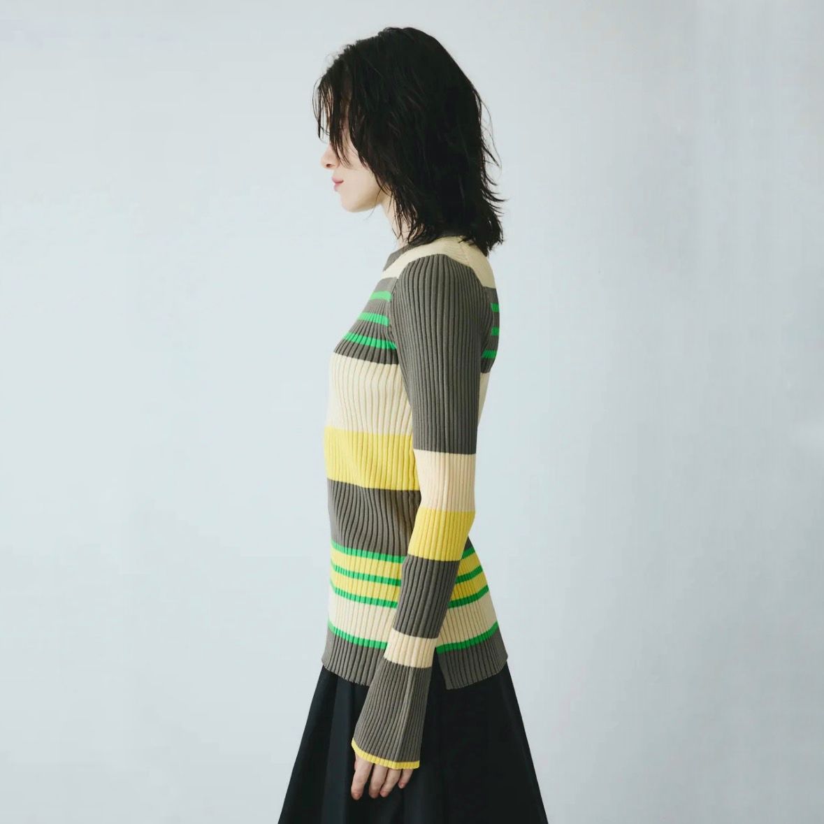 【残り一点】Randam Border Knit Tops