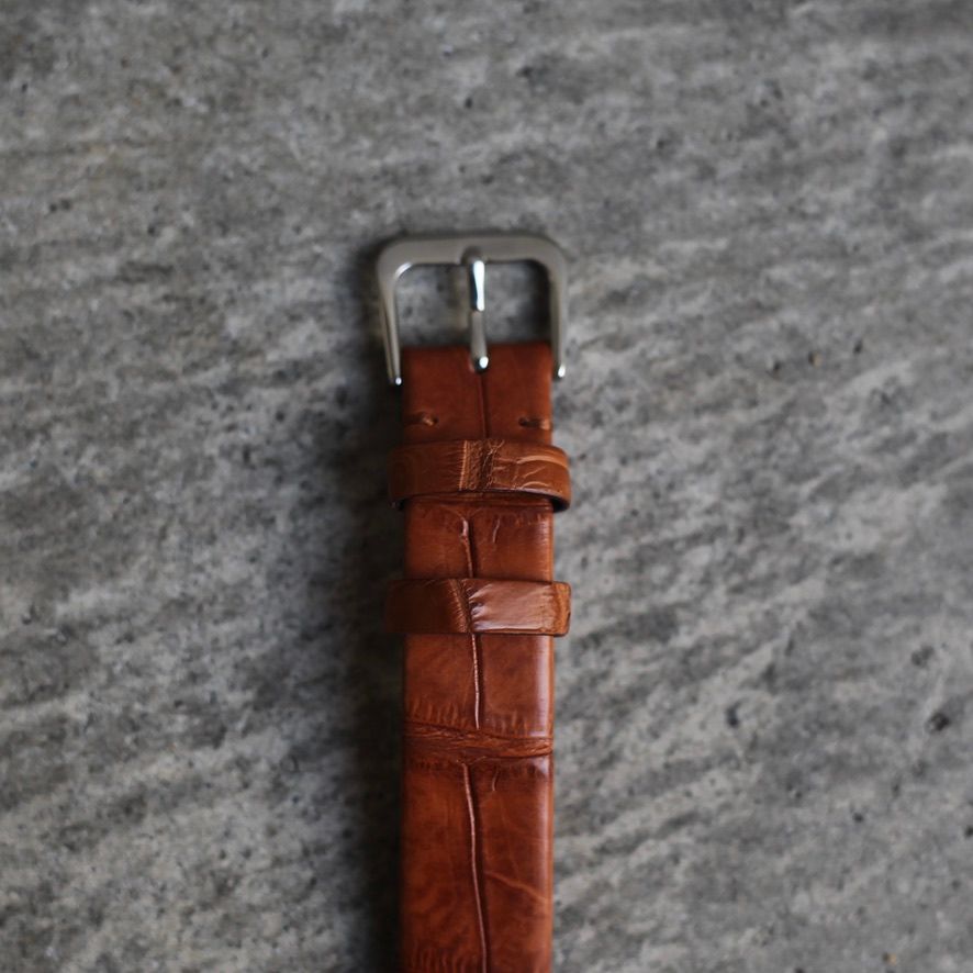 【残り一点】Coussin 12 Croco(WOMEN/SILVER×BROWN)