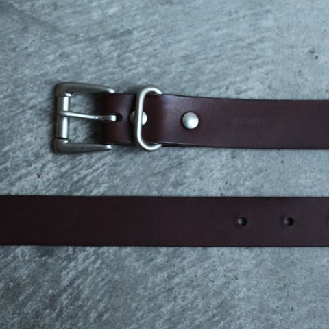 【残りわずか】Standard Belt Wide(BROWN×SILVER)