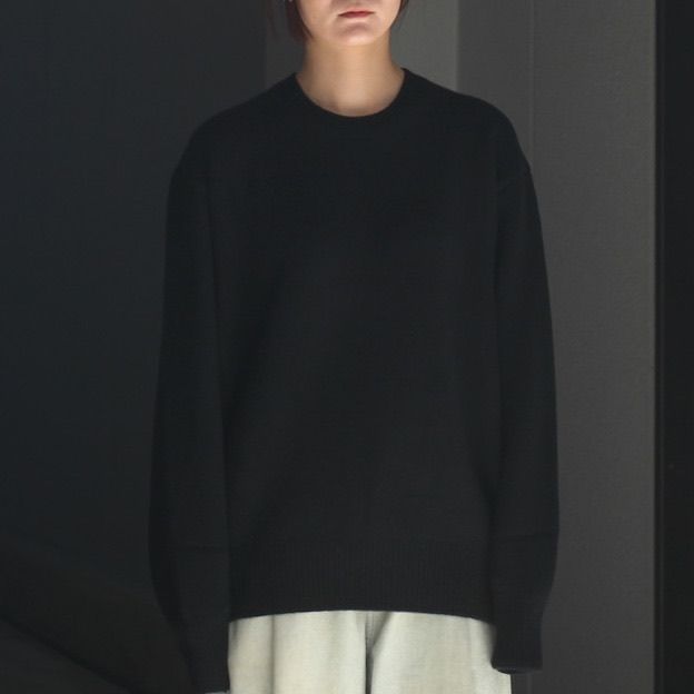 【残りわずか】Extra Fine Wool Warm Knit Crew Neck LS