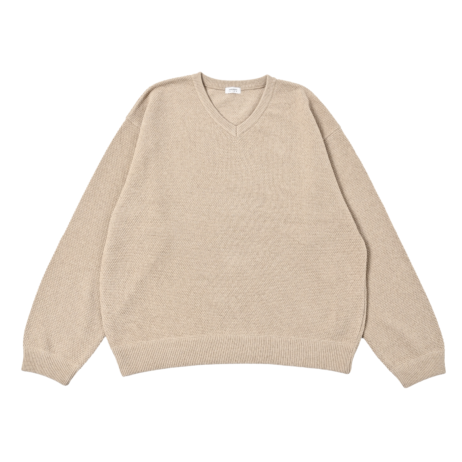【残り一点】Moss Stitch V Neck PO