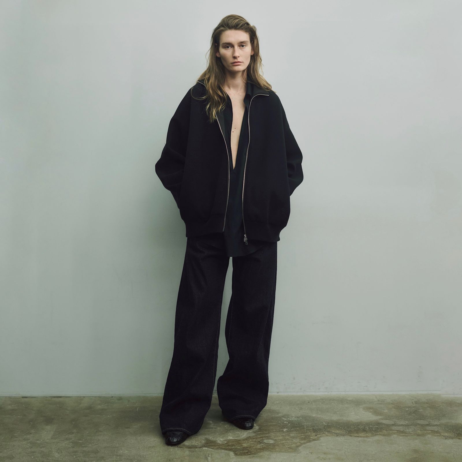 【残り一点】Deformation Wide Eco Denim Jeans