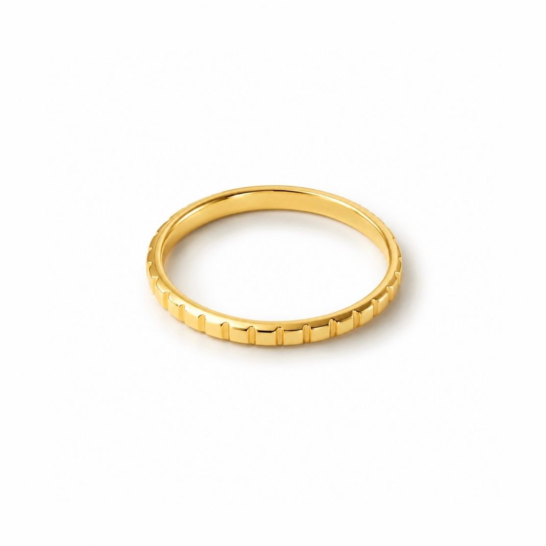 【お取り寄せ注文可能】Flat Studs Ring S(K18 YELLOW GOLD)