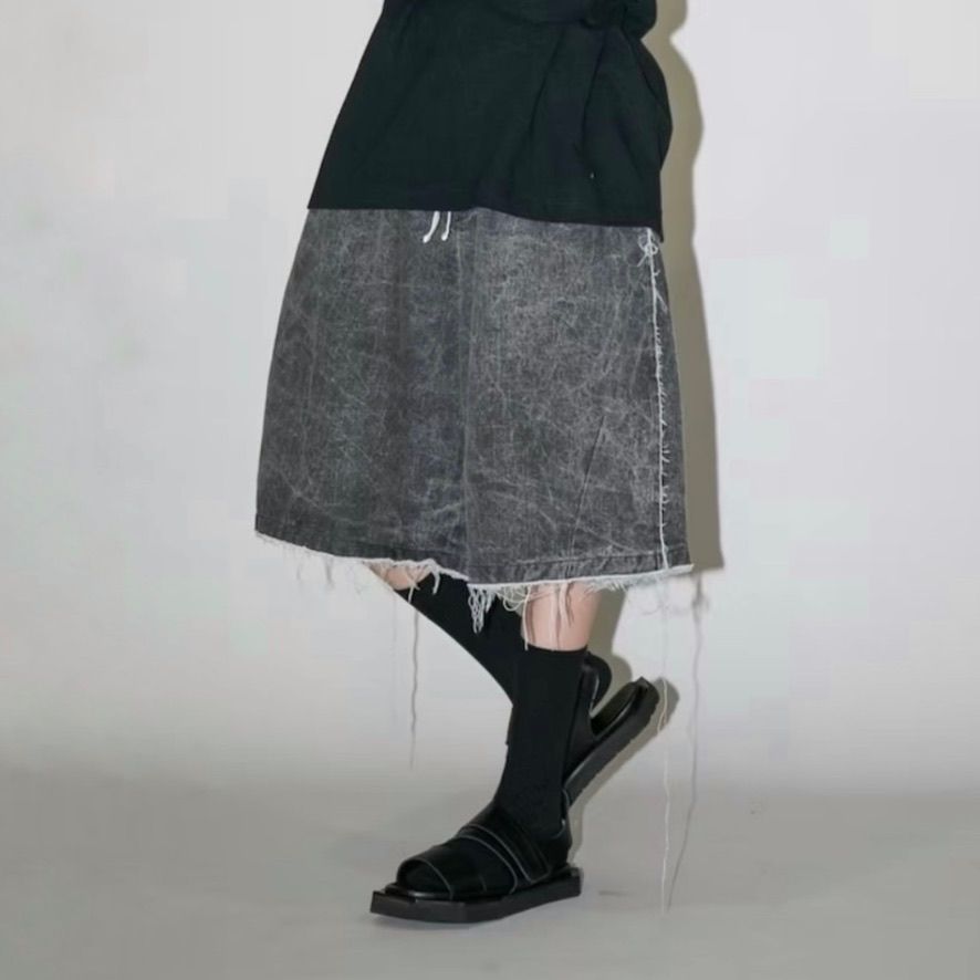 【残り一点】ピグメントプリントデニムショーツ