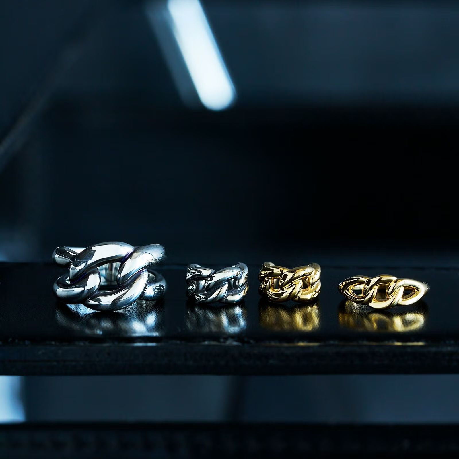 【お取り寄せ注文可能】Curb Chain Ring L(SILVER)