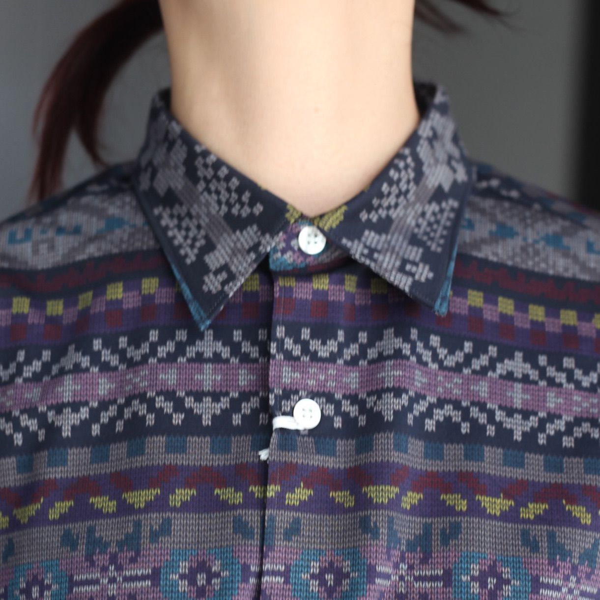 【残り一点】46G Modest Print Shirt