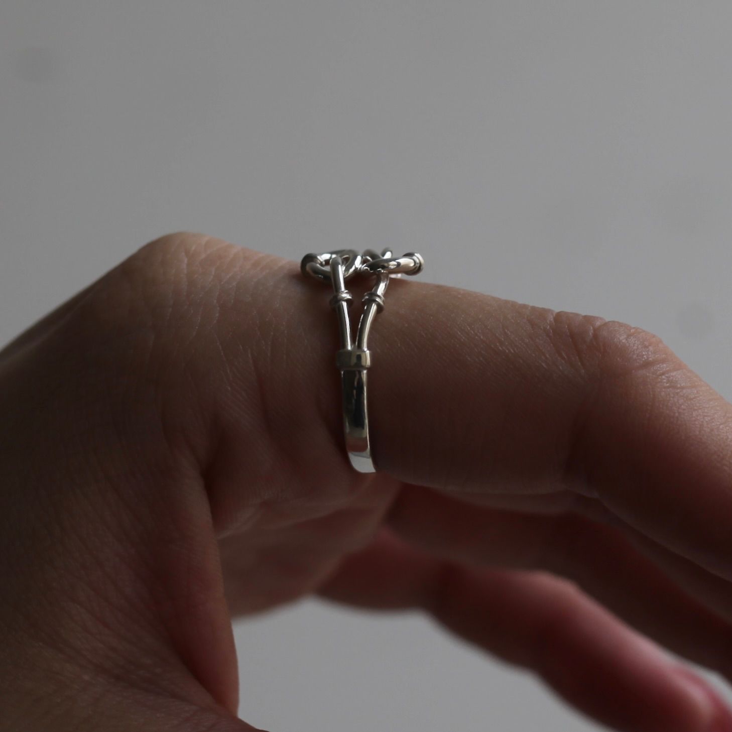 【残り一点】Vintage Vertical Knot Ring