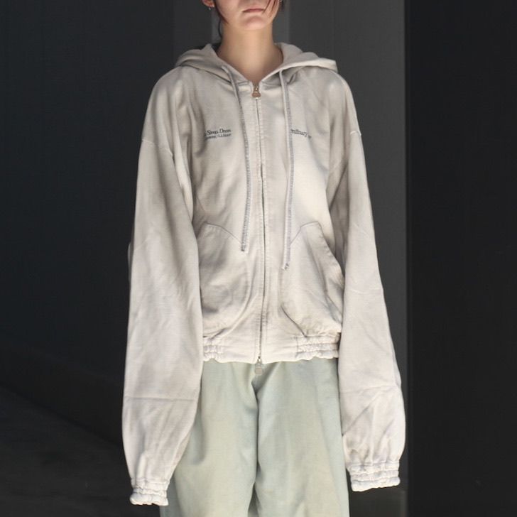 【残り一点】Washed Ordinary Old Style Zip Hoodie