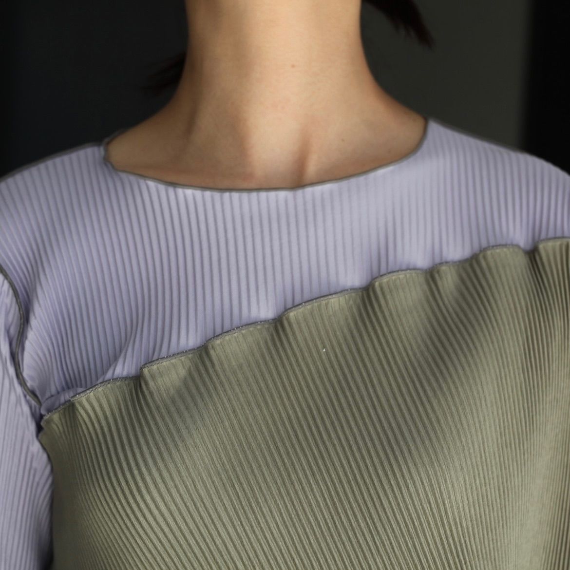 【残り一点】Spiral Wave Long Sleeve Dress