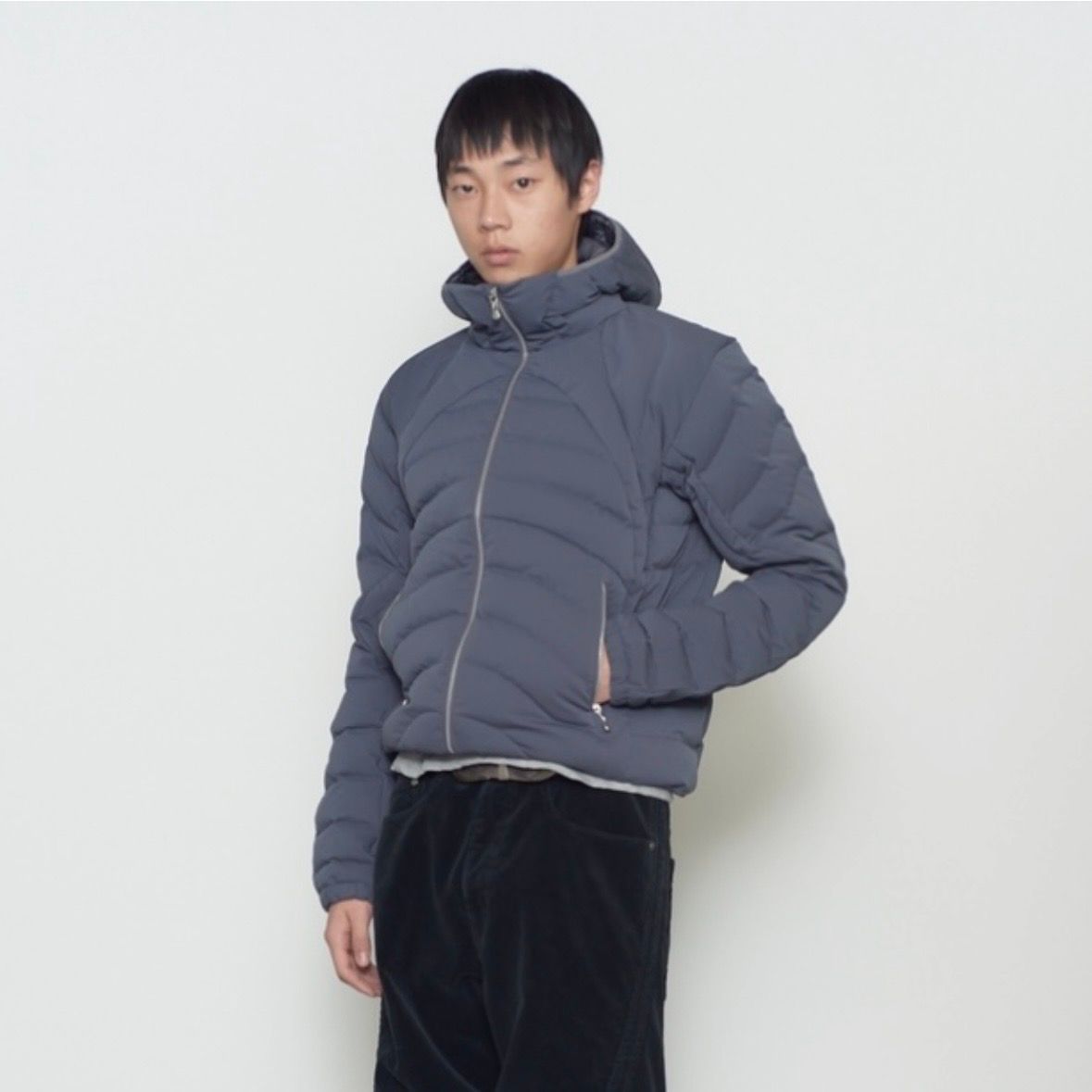 【残り一点】Panelled Hooded Puffer Jacket
