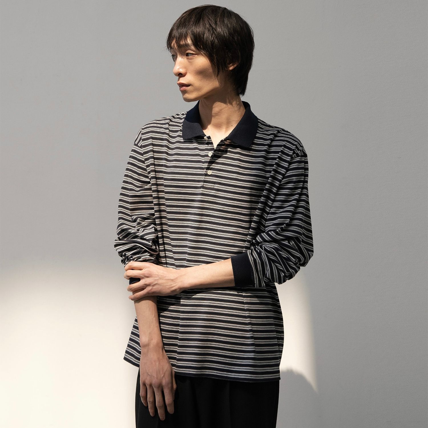 【残り一点】Brief Stripe Rugby Tee