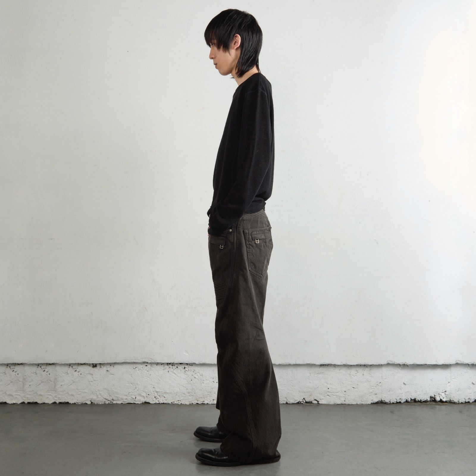 【残りわずか】3D Twisted Moto Jeans