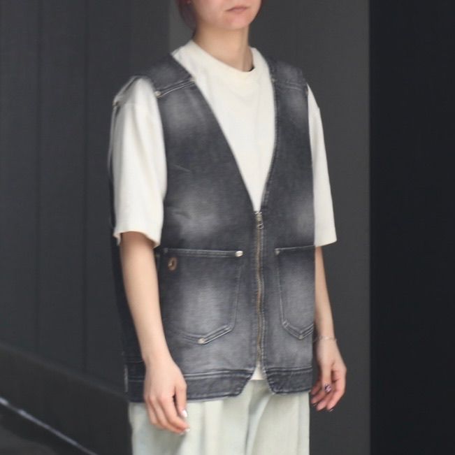 【残り一点】Aged Denim Vest