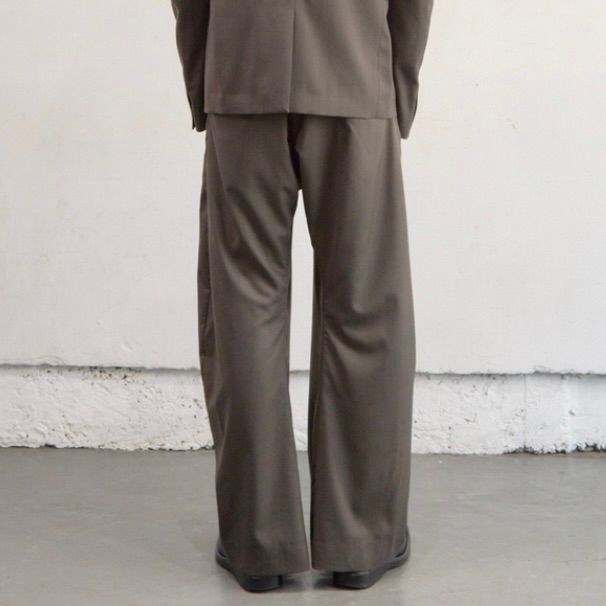 【残り一点】2Tucked Curved Leg Trousers
