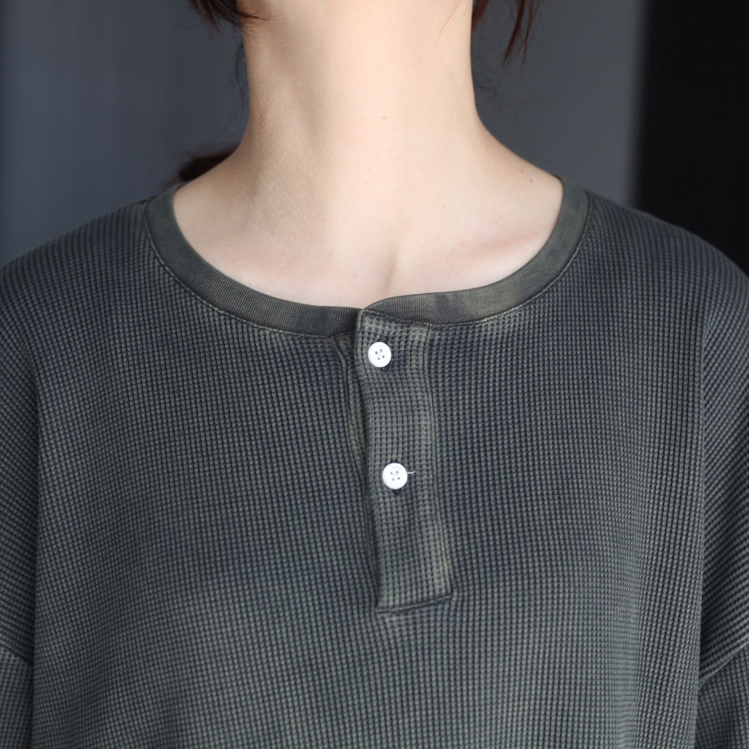 【残り一点】18G Garment Dye Waffle