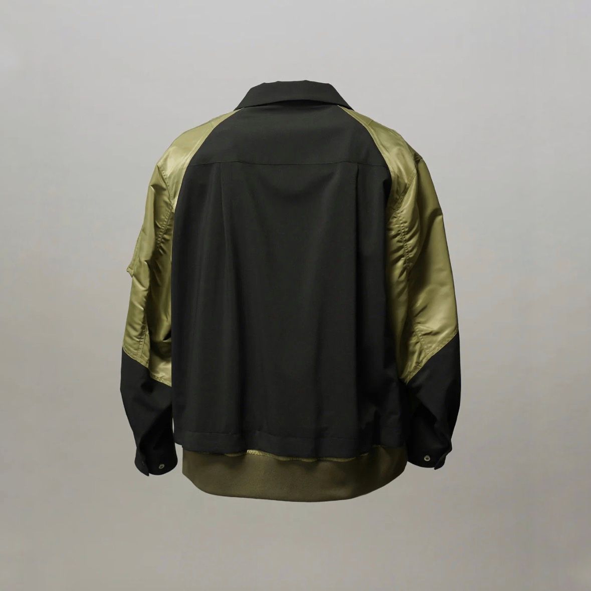 【残り一点】Layering MA-1 Docking Prime-Over Open Collar Shirt