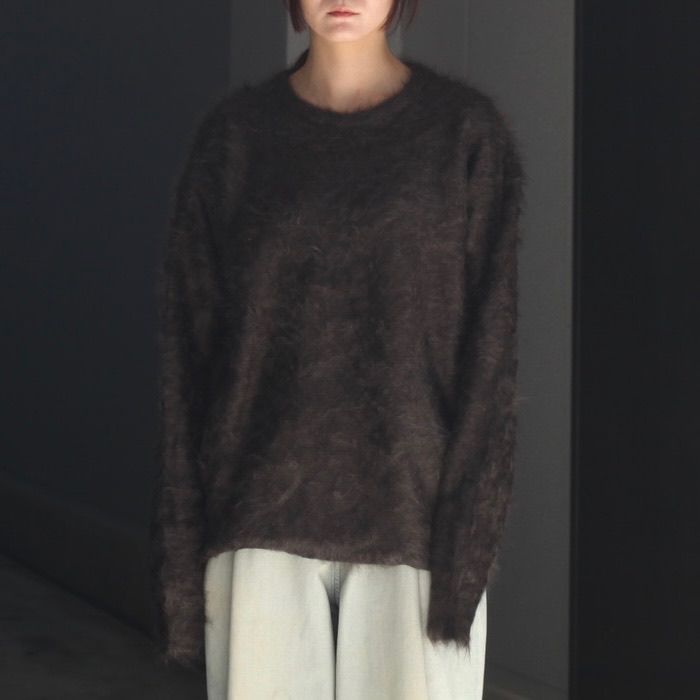 【残り一点】Cashmere Shaggy Knit Crew Neck LS