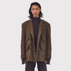 【残り一点】Slash Seam Hunting Tailored Jacket With Damaged(70'S VINTAGE FRENCH ARMY)