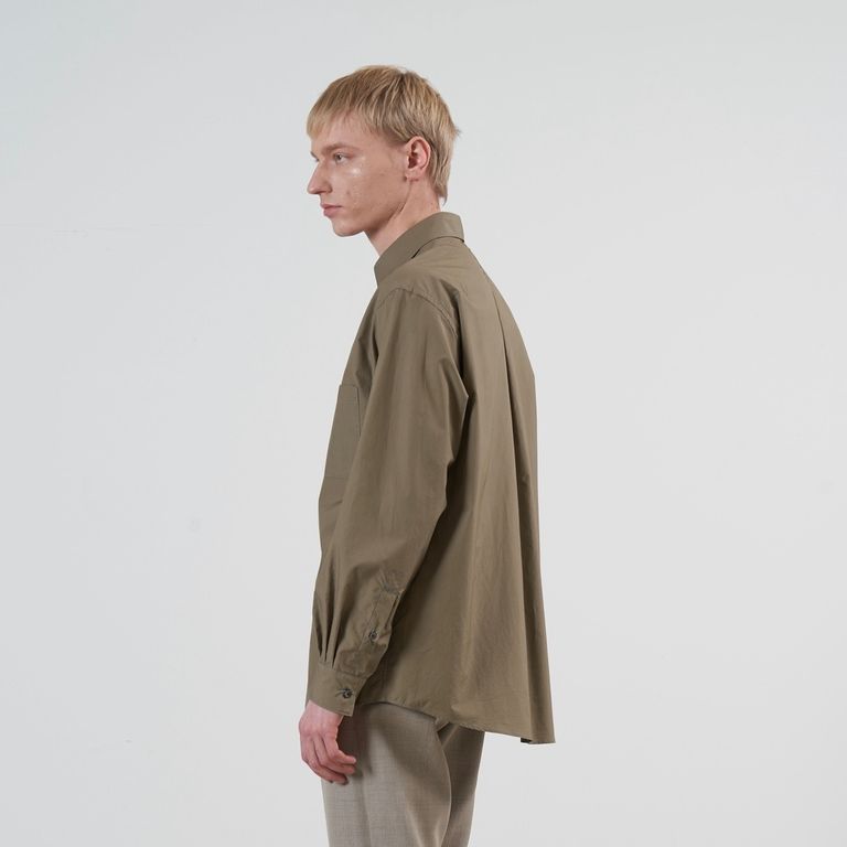 YOKE - 【残り一点】Cotton Typewriter Regular Collar Shirt 
