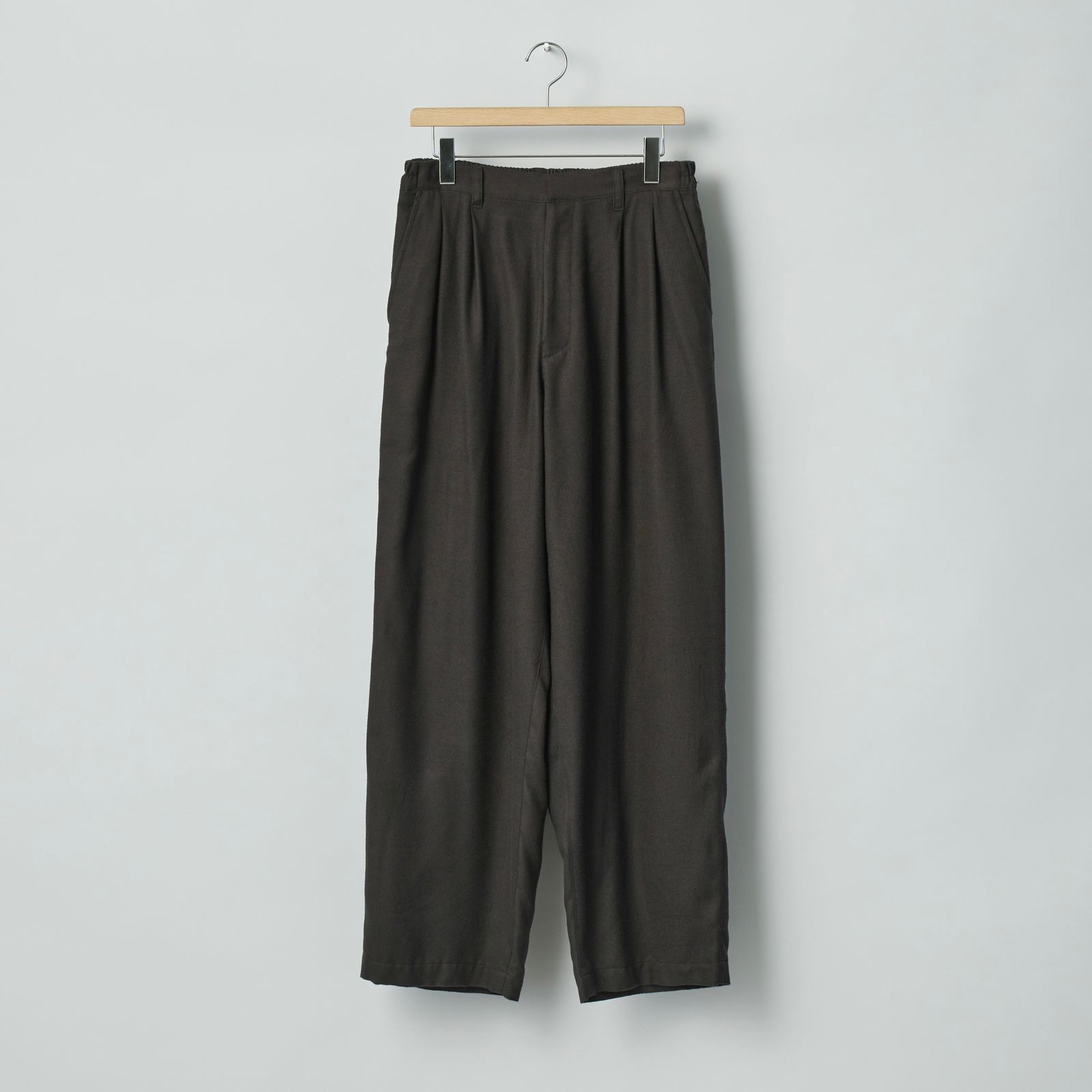 【残り一点】Rayon Silk Flannel Wide Easy Trousers