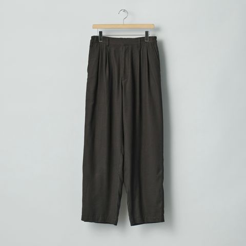 【残り一点】Rayon Silk Flannel Wide Easy Trousers