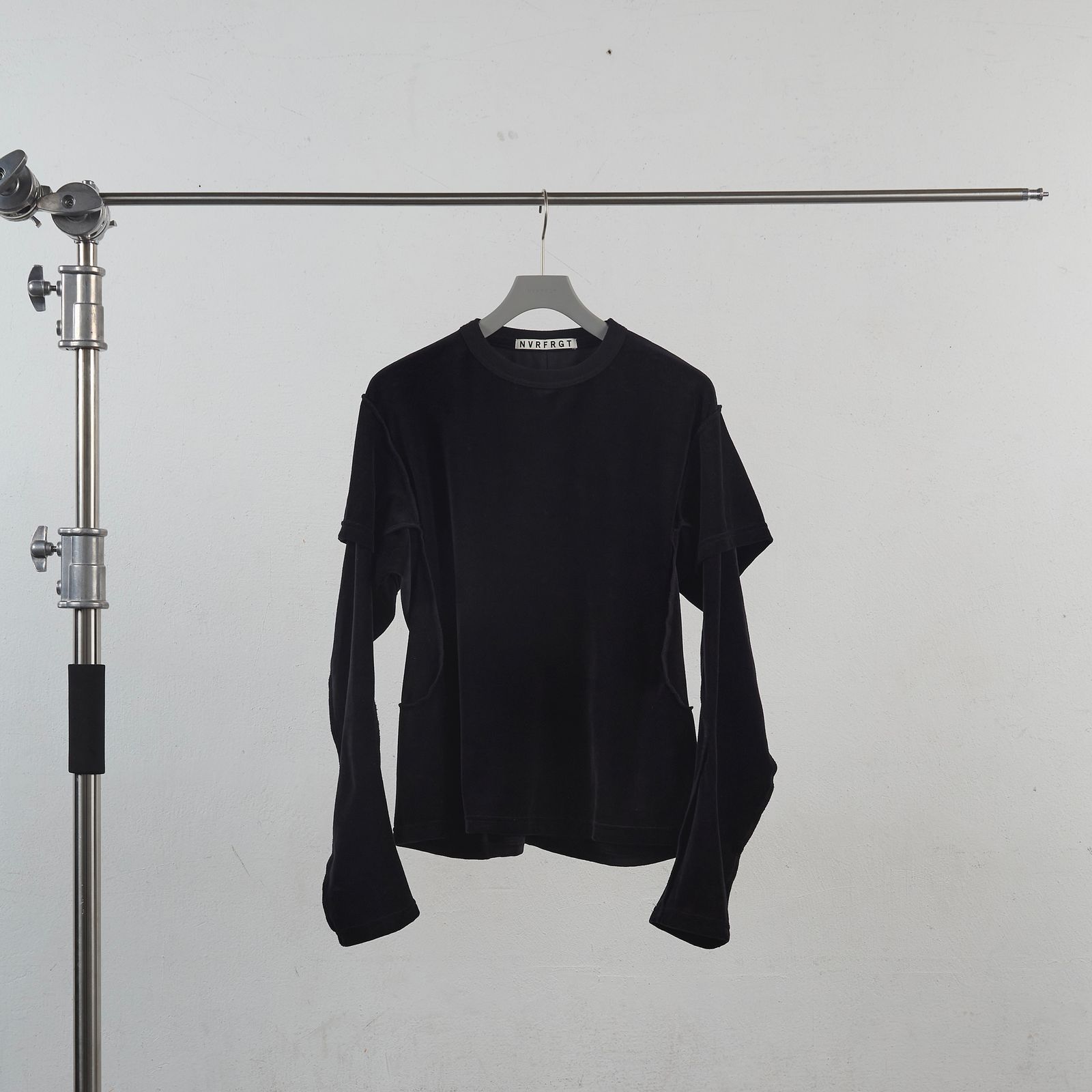 GROVE ♥ VELOUR T-SHIRT/追跡付 NVRFRGT - 【残りわずか】Velour Double Layer Long Sleeve T