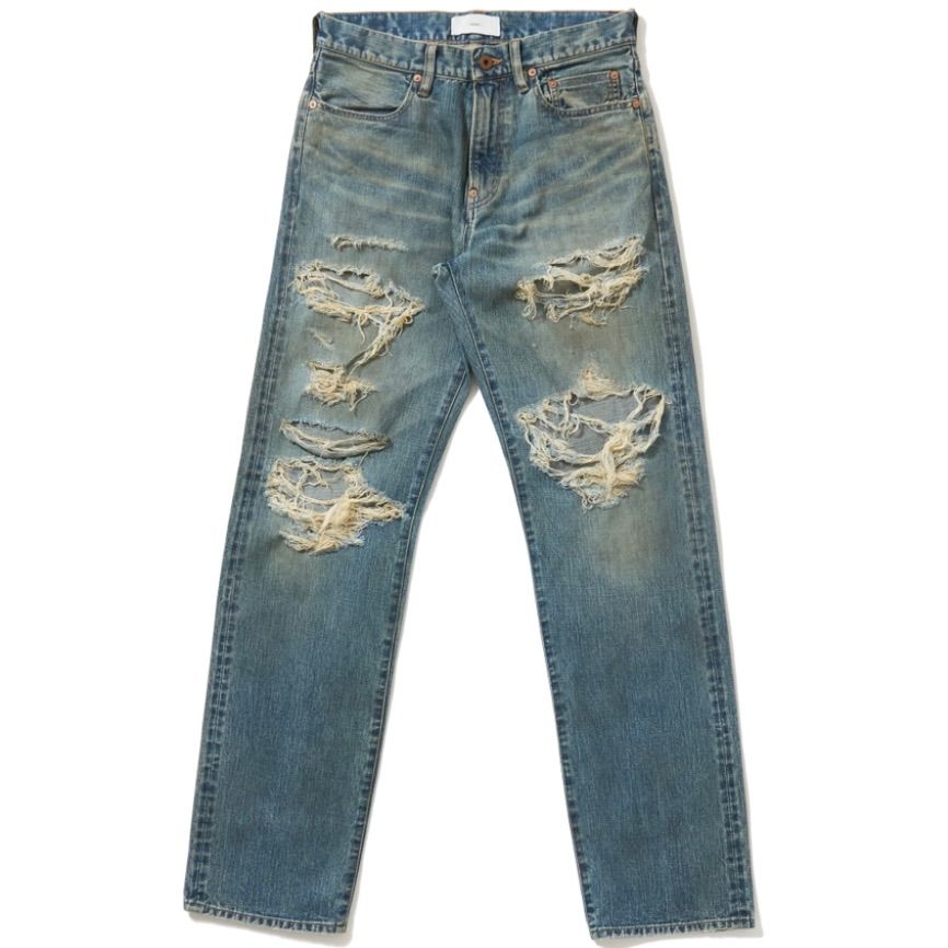 【残り一点】Distressed Modern Denim Straight Cut