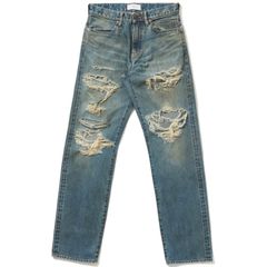 【残り一点】Distressed Modern Denim Straight Cut