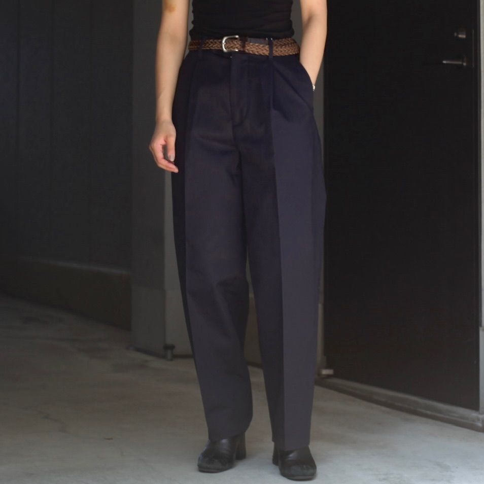 UNIVERSAL PRODUCTS - 【残りわずか】Cotton 1tuck Trousers | ACRMTSM