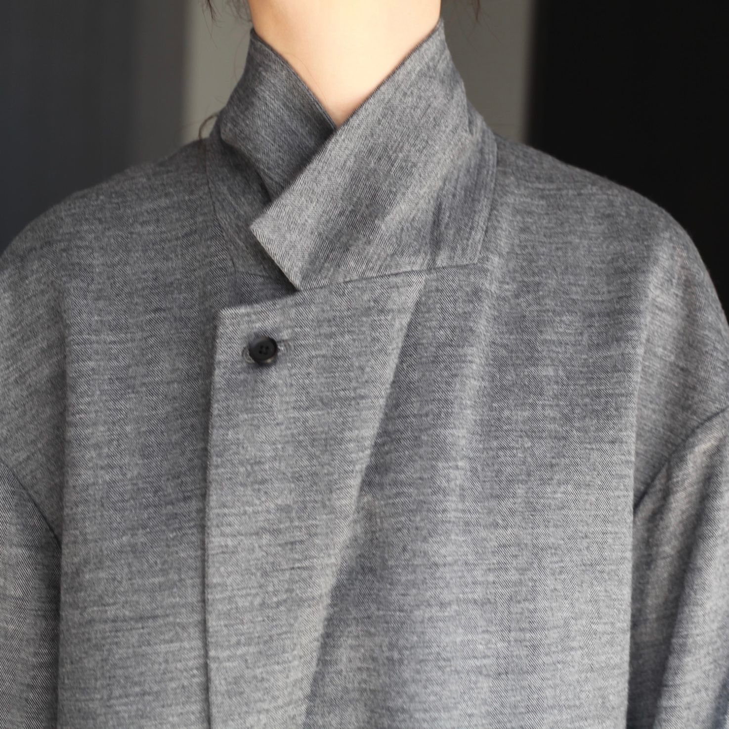 【残り一点】36G Wool Herringbone Double Jacket