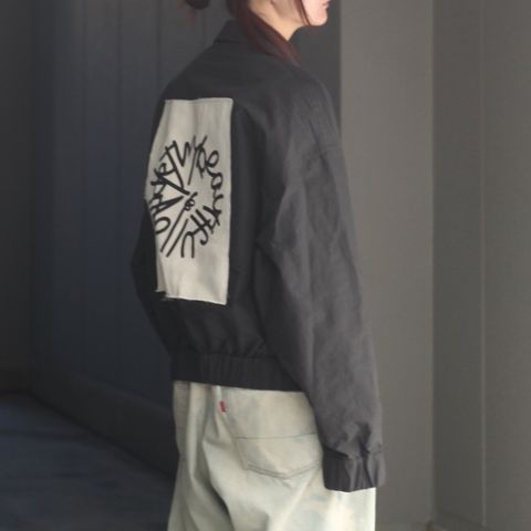 【残り一点】MBLパッチロゴジップブルゾン