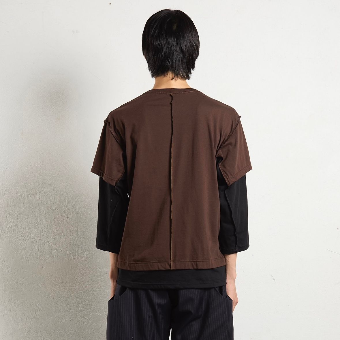 【残り一点】Double Layered 3/4 Sleeve T-Shirt
