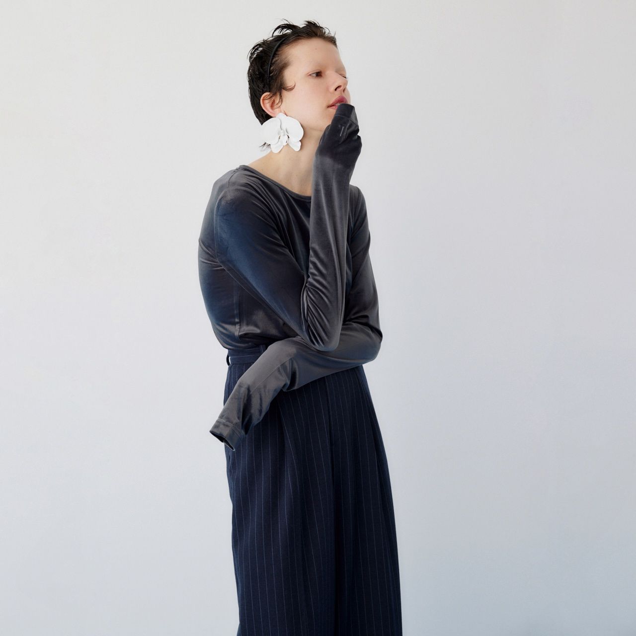 【残り一点】Velor Cut Tops