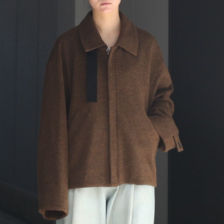 2個以上購入で送料無料 MARKAWARE｜18AW/Alpaca Shaggy C.P.O Shirt