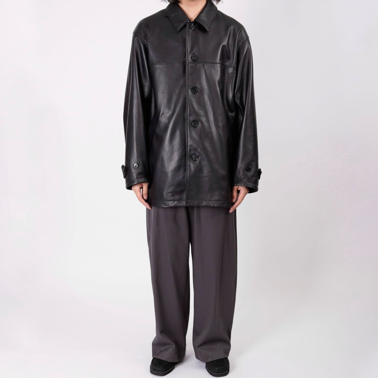 【残りわずか】Leather Car Coat
