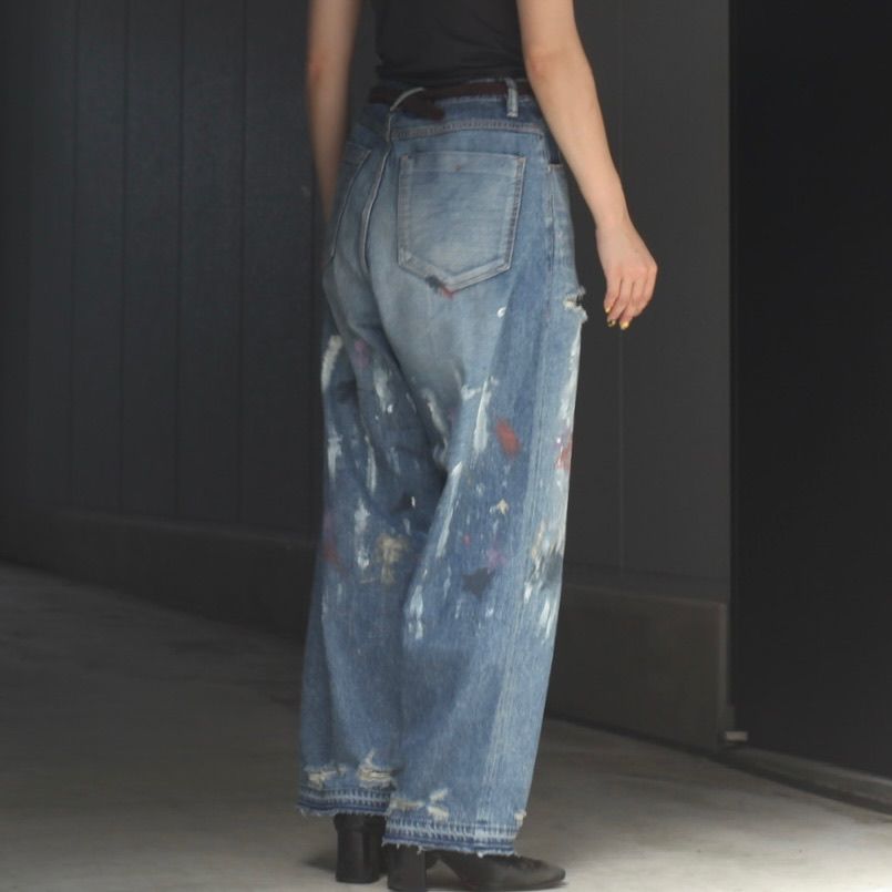 【残りわずか】TYPE001 Big Jean Trouser(PAINT)