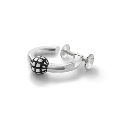 【お取り寄せ注文可能】Grid Ball Hoop Earring