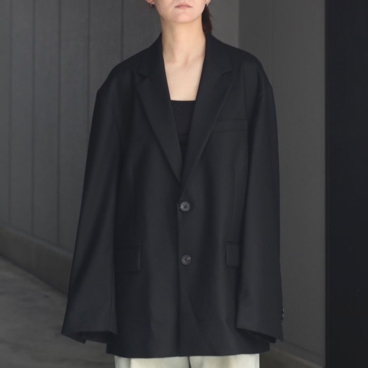 【残り一点】Wool Flannel Oversized Single Breasted Jacket