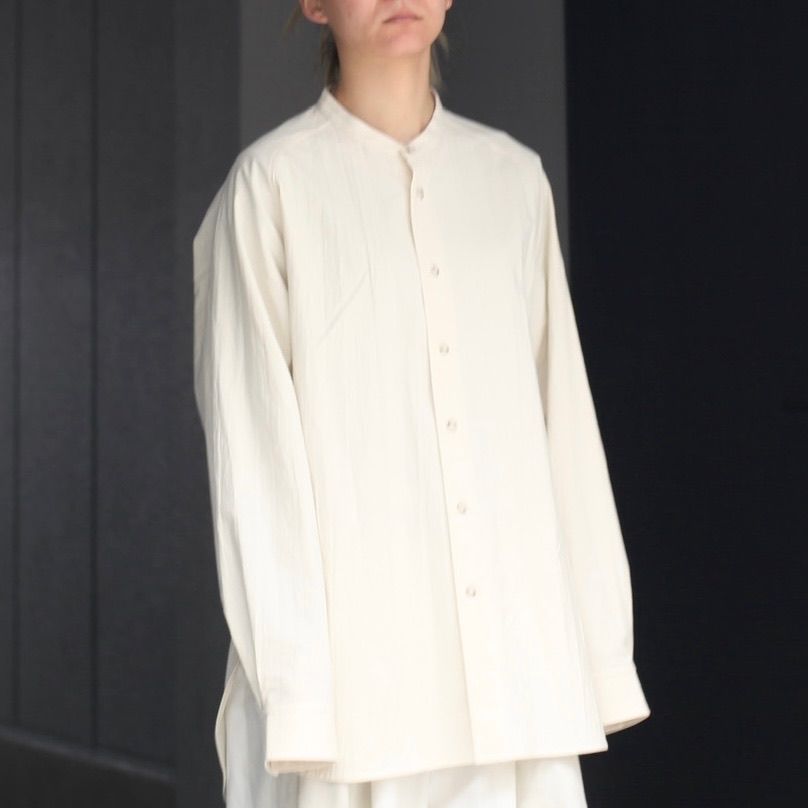 【残り一点】Raglan Stand Collar Shirt_A