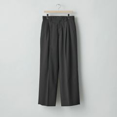 【残りわずか】Long Wide Trousers(2/72 WOOL GABARDINE)