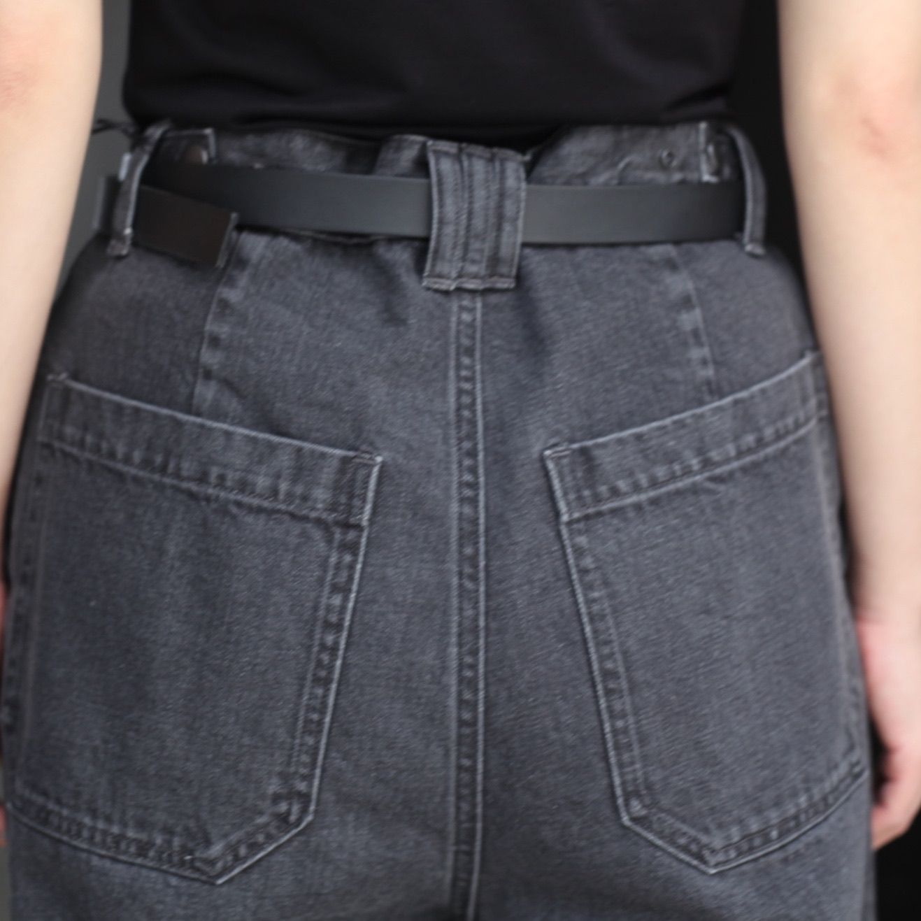 【残り一点】Vintage Washed 3tuck Wide Denim Trousers