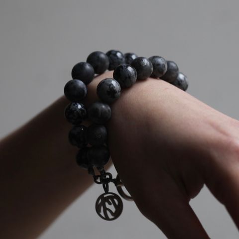 【お取り寄せ注文可能】Double Juzu Bracelet(GREY)