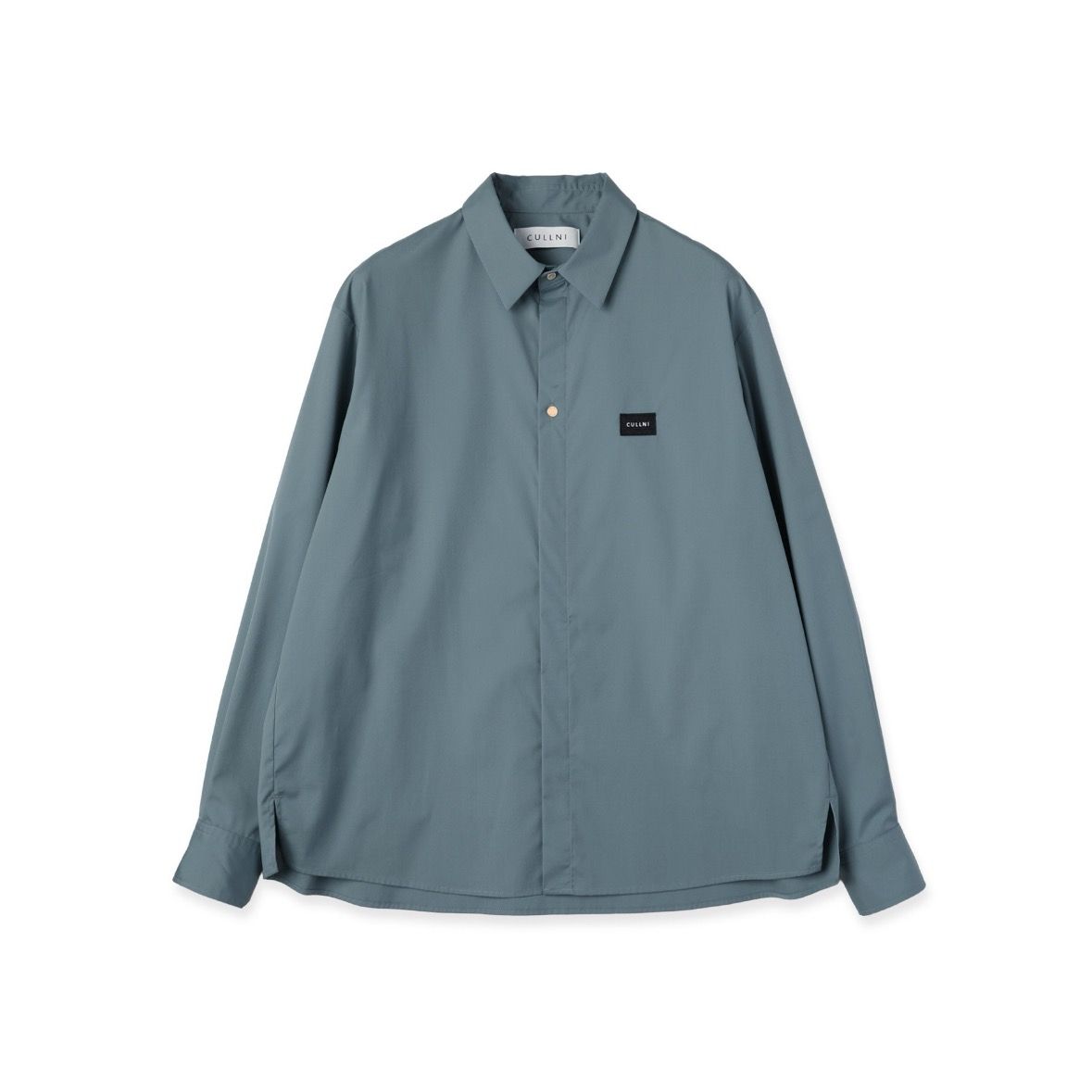 【残り一点】High Count Broadcloth Embroidery Patch Shirt