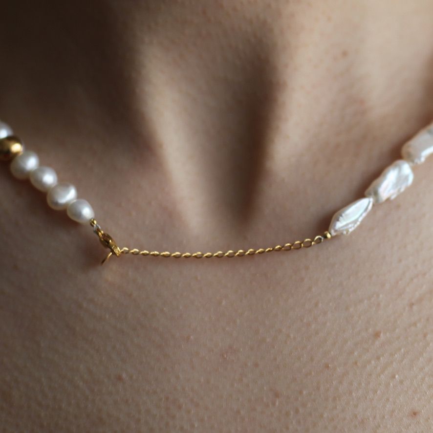 【お取り寄せ注文可能】Classic Half&Half Necklace