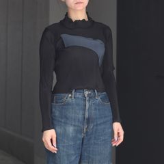 【残り一点】Todo Tiny Wave Top Long Sleeve High Neck
