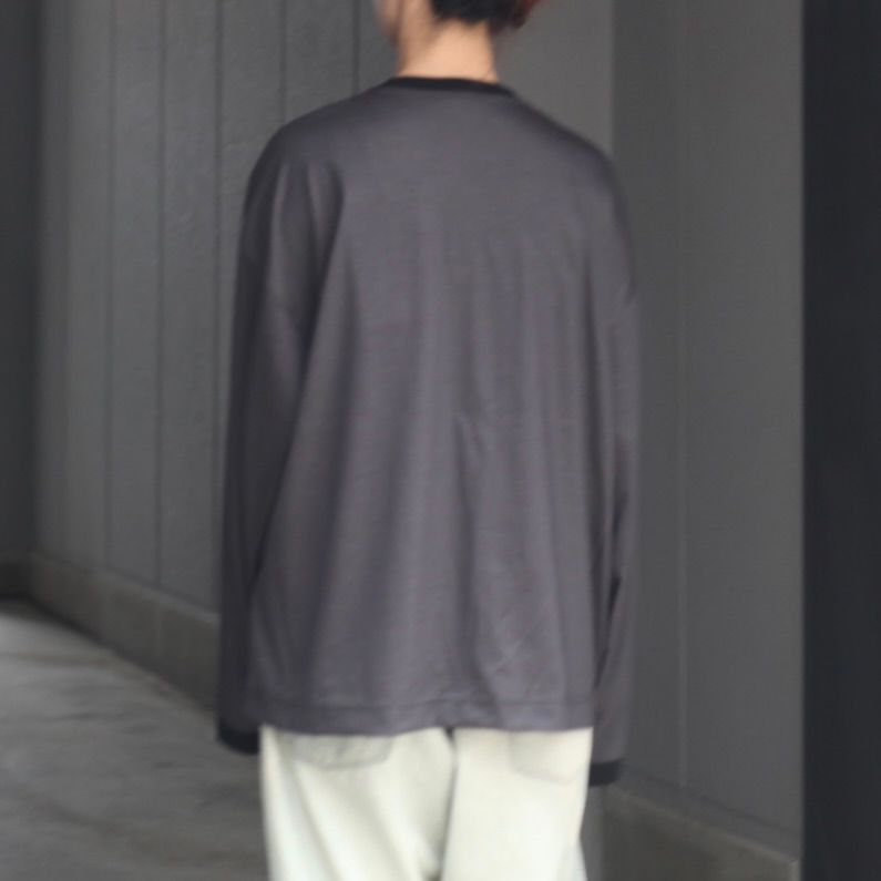 【残り一点】32G Wool Stripe LS Tee